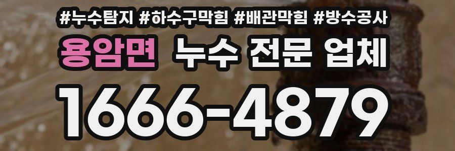 용암면 누수 전문 업체