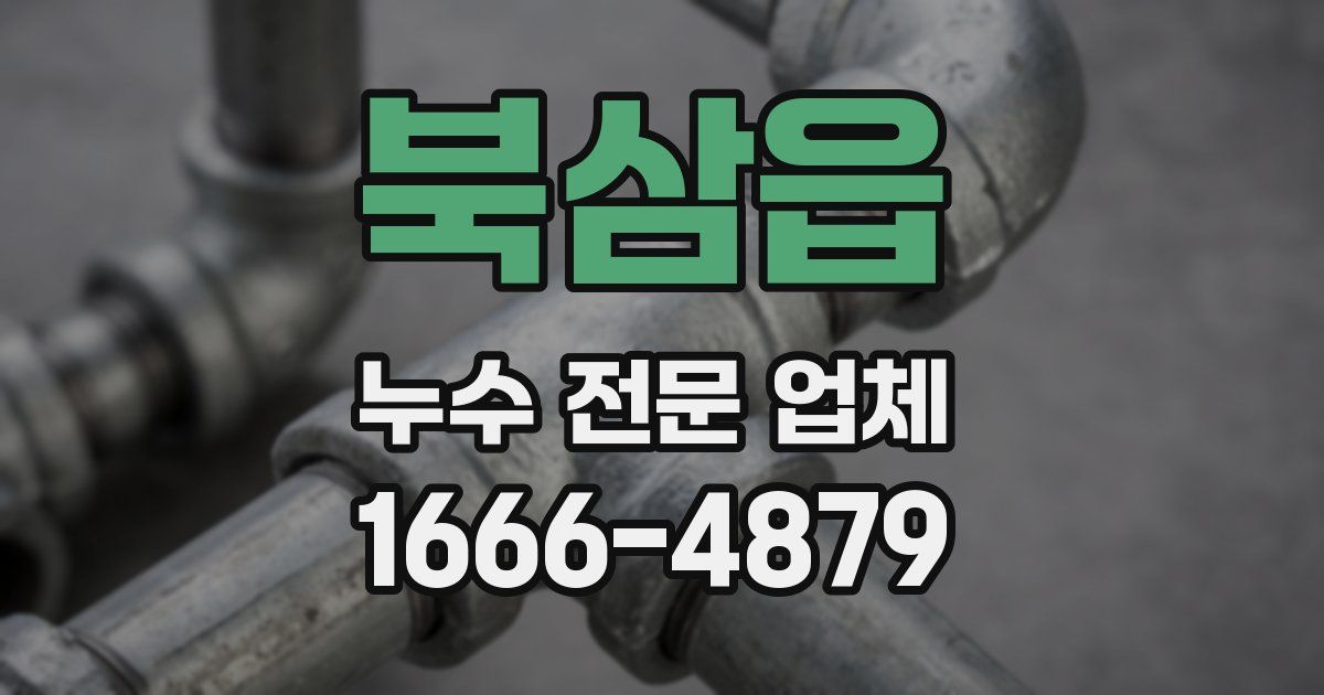 북삼읍 누수 전문 업체