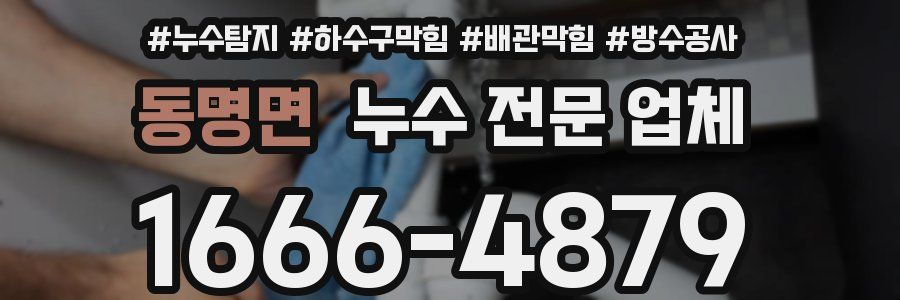 동명면 누수 전문 업체