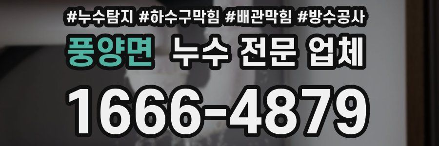 풍양면 누수 전문 업체