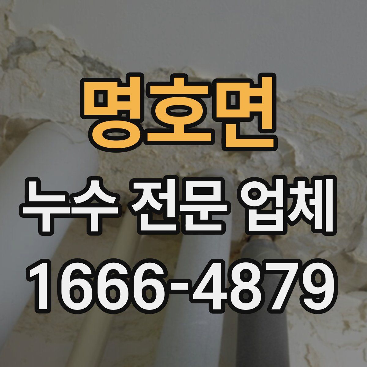 명호면 누수 전문 업체