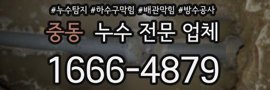 중동 누수 전문 업체