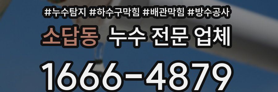 소답동 누수 전문 업체