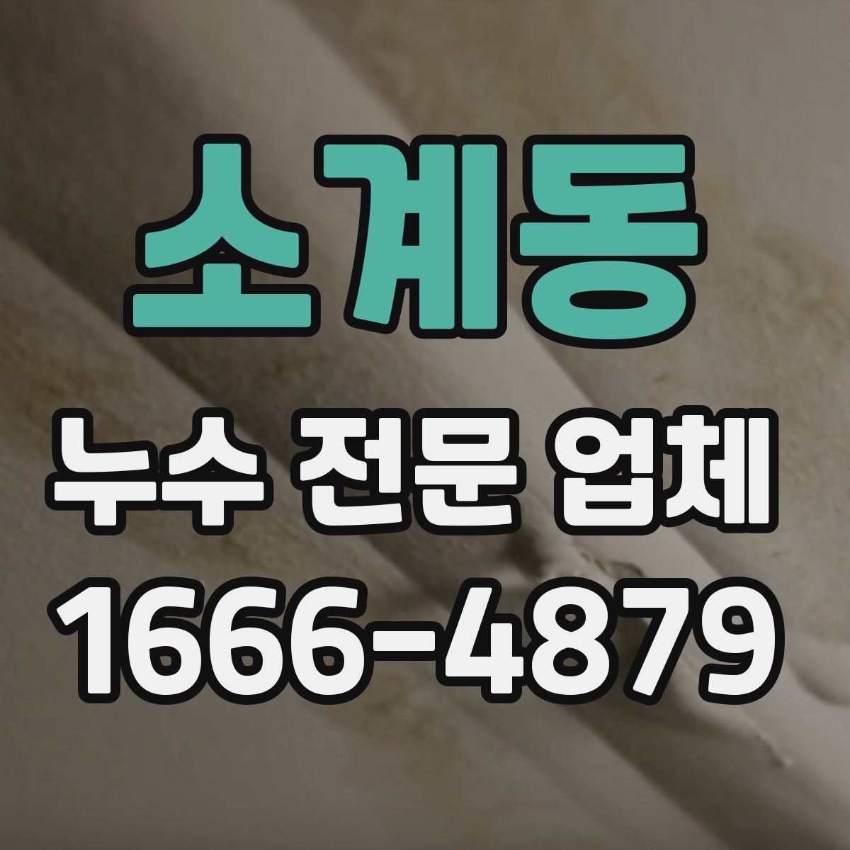 소계동 누수 전문 업체