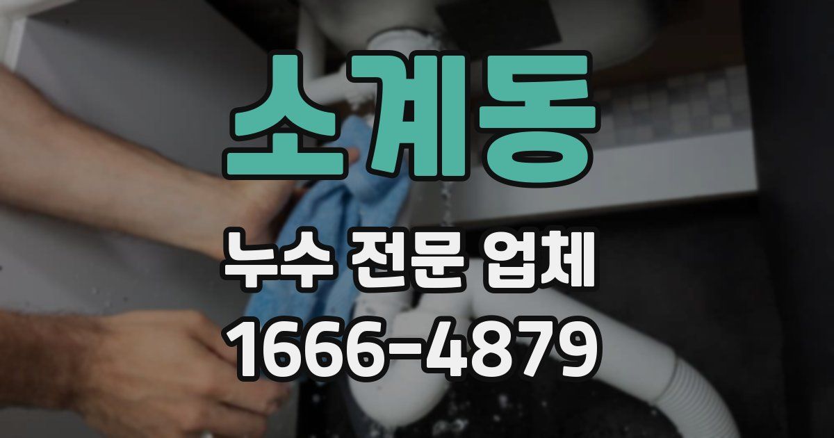 소계동 누수 전문 업체