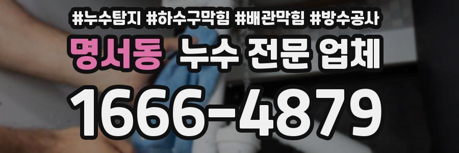 명서동 누수 전문 업체