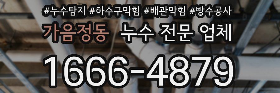 가음정동 누수 전문 업체