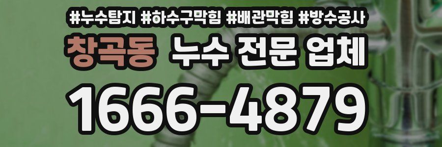창곡동 누수 전문 업체