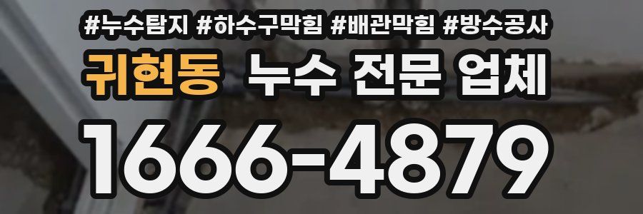 귀현동 누수 전문 업체