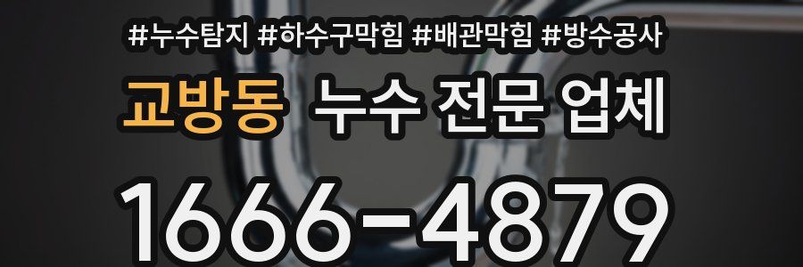 교방동 누수 전문 업체
