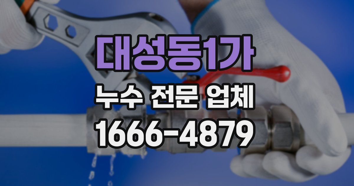 대성동1가 누수 전문 업체