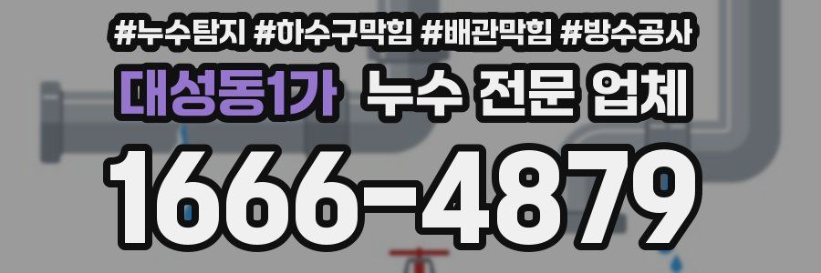 대성동1가 누수 전문 업체