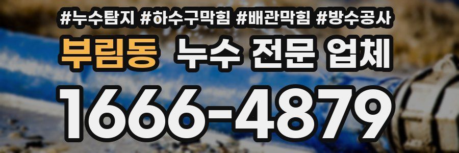 부림동 누수 전문 업체