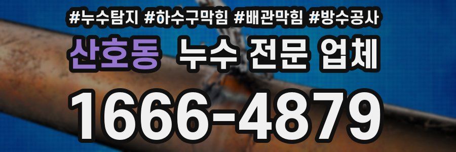 산호동 누수 전문 업체