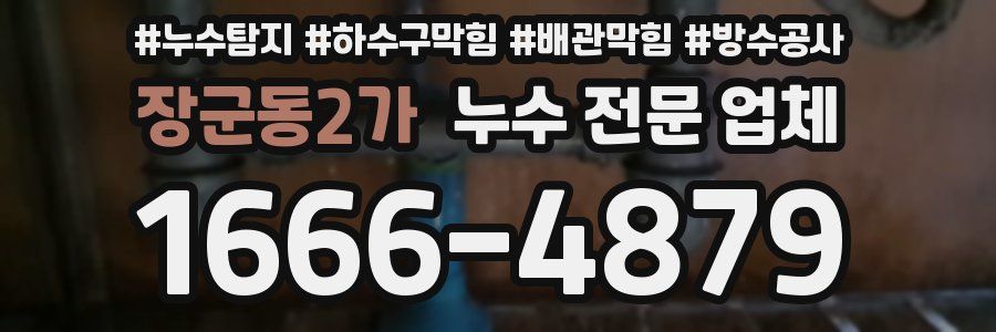 장군동2가 누수 전문 업체