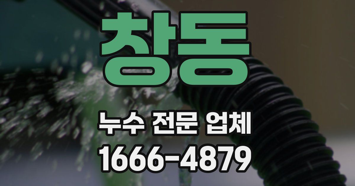 창동 누수 전문 업체