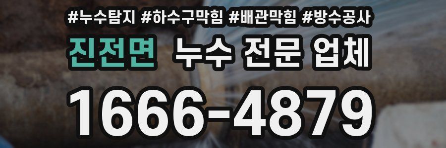 진전면 누수 전문 업체
