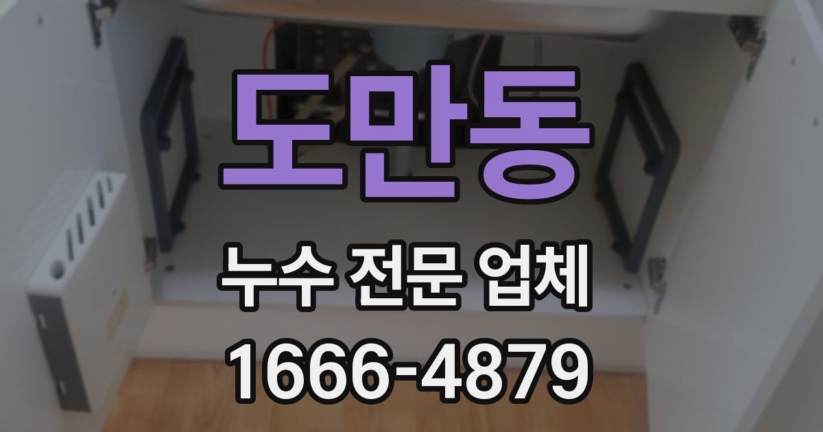 도만동 누수 전문 업체