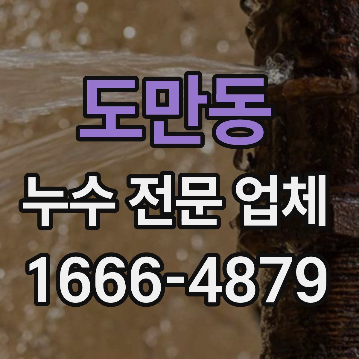 도만동 누수 전문 업체