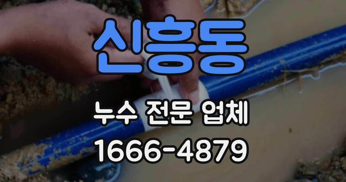 신흥동 누수 전문 업체