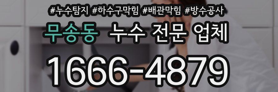 무송동 누수 전문 업체