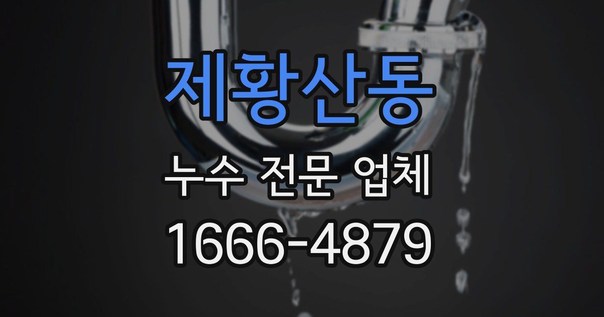 제황산동 누수 전문 업체