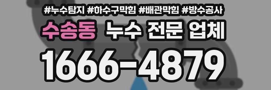 수송동 누수 전문 업체
