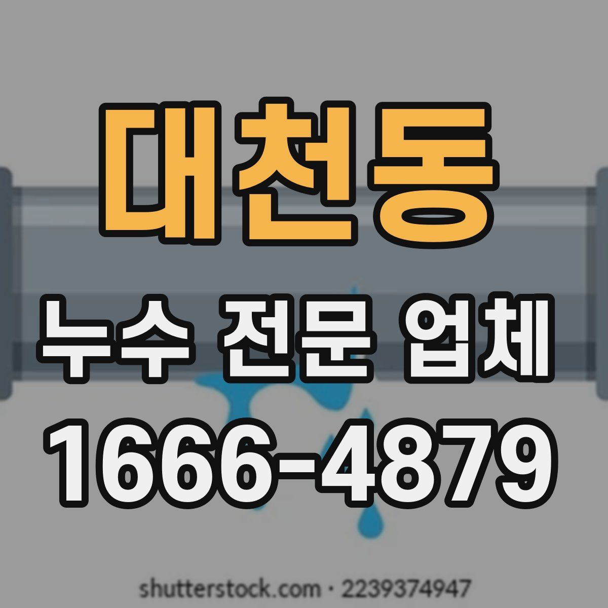 대천동 누수 전문 업체