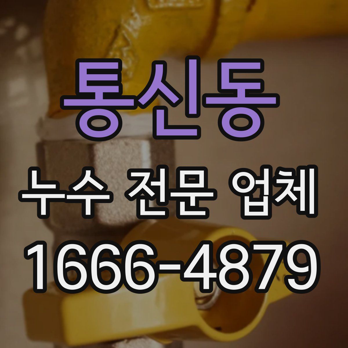 통신동 누수 전문 업체