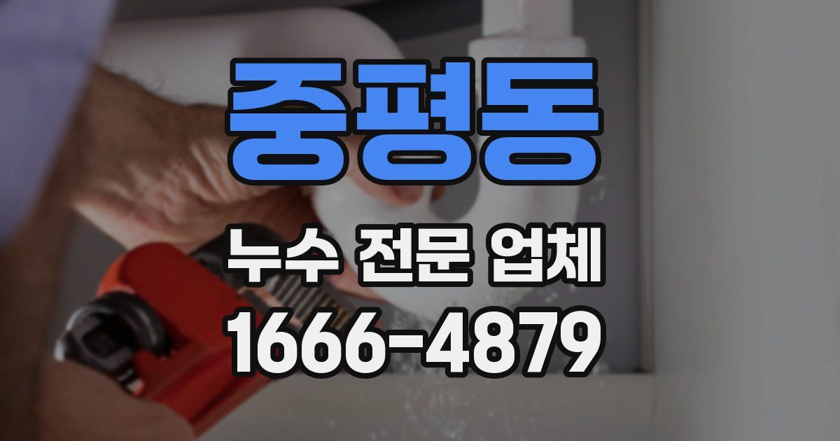 중평동 누수 전문 업체