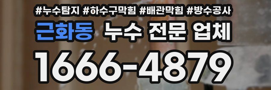 근화동 누수 전문 업체