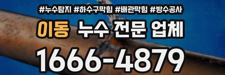 이동 누수 전문 업체