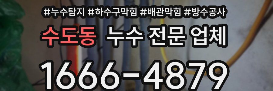 수도동 누수 전문 업체