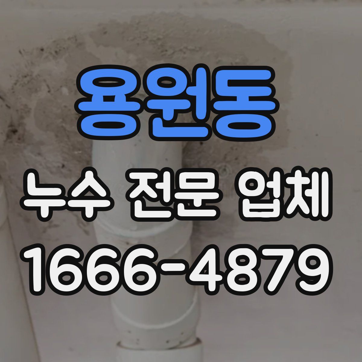 용원동 누수 전문 업체