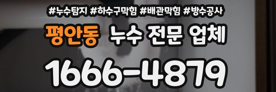 평안동 누수 전문 업체