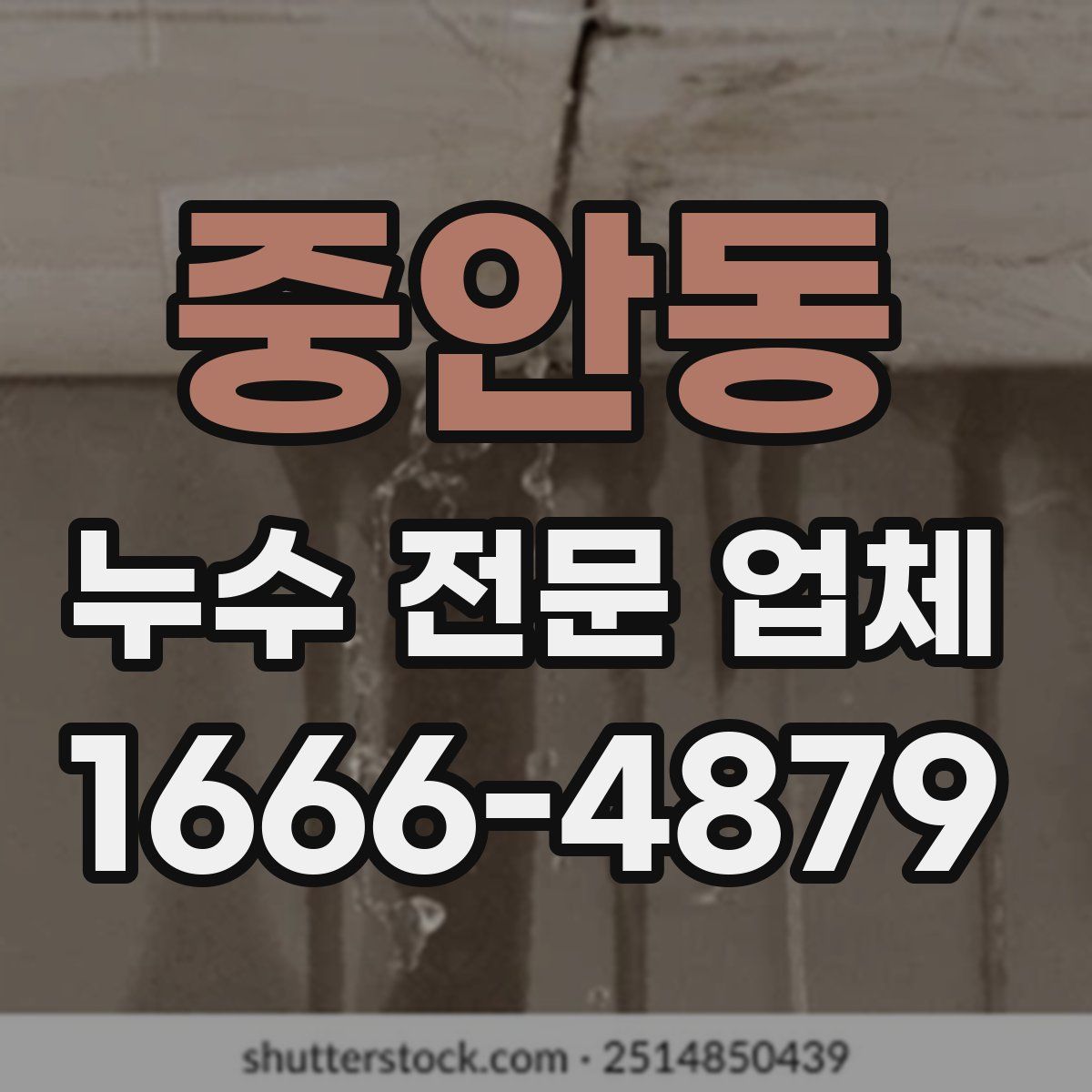 중안동 누수 전문 업체