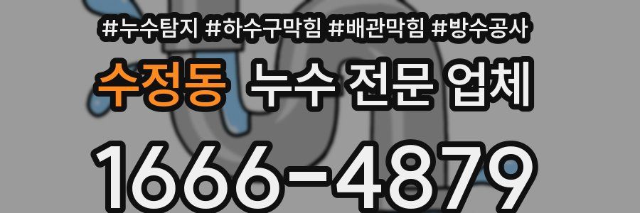 수정동 누수 전문 업체