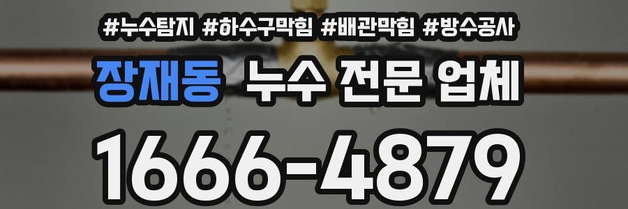 장재동 누수 전문 업체