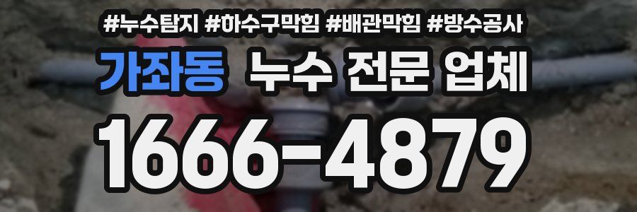 가좌동 누수 전문 업체