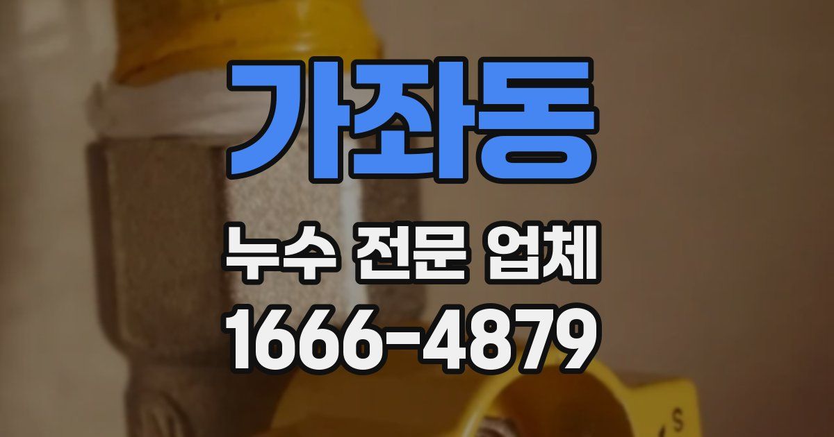 가좌동 누수 전문 업체