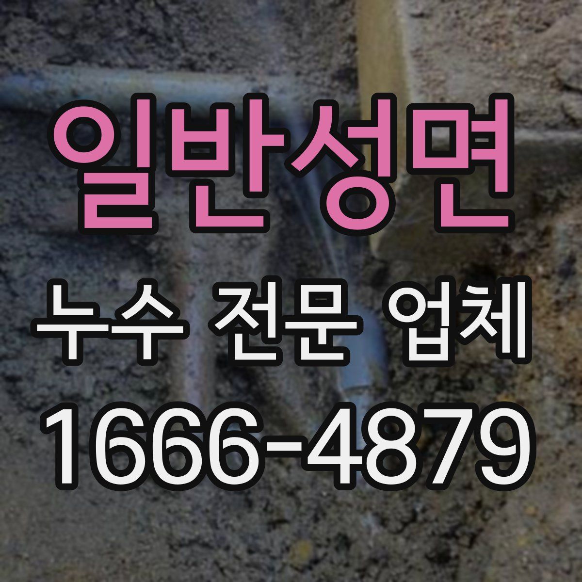 일반성면 누수 전문 업체