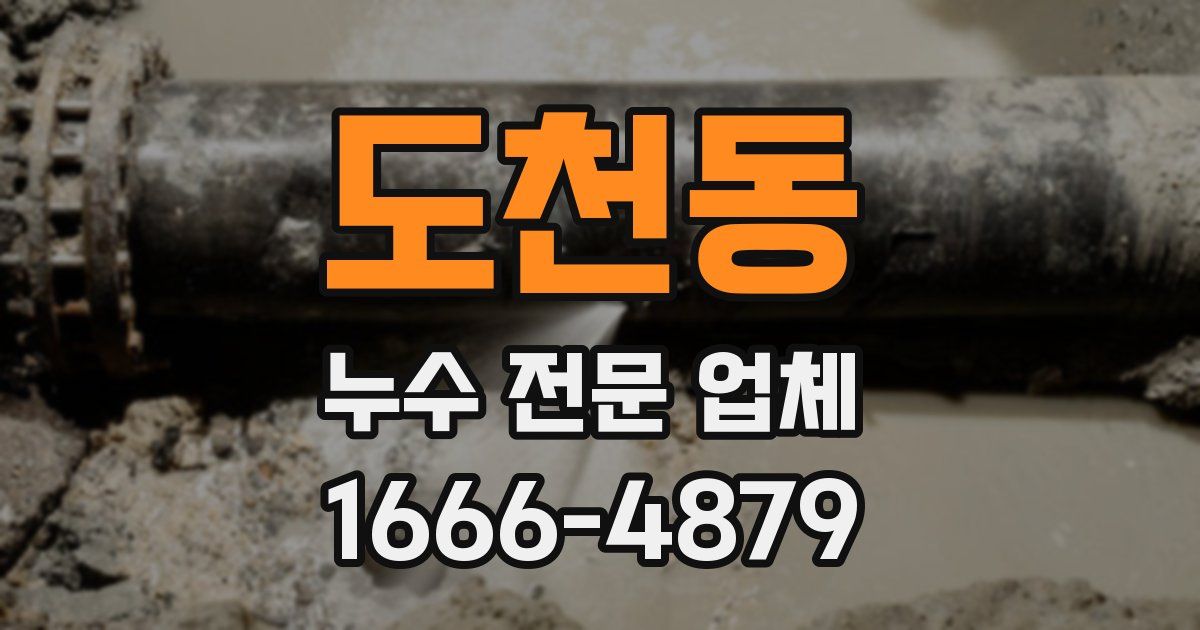 도천동 누수 전문 업체