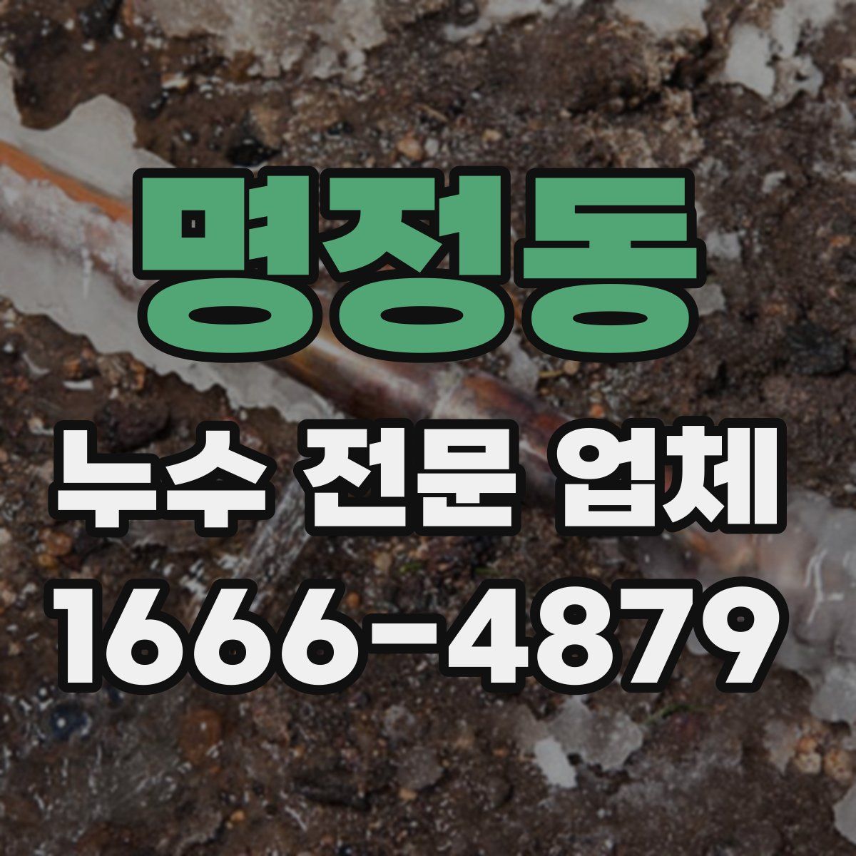 명정동 누수 전문 업체