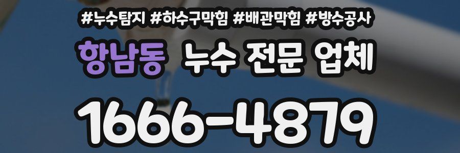 항남동 누수 전문 업체