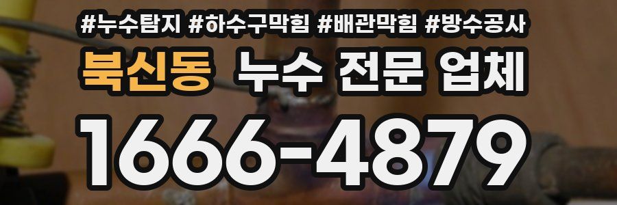 북신동 누수 전문 업체