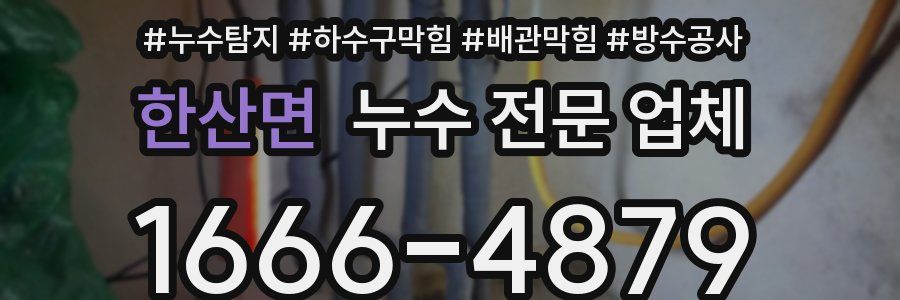 한산면 누수 전문 업체