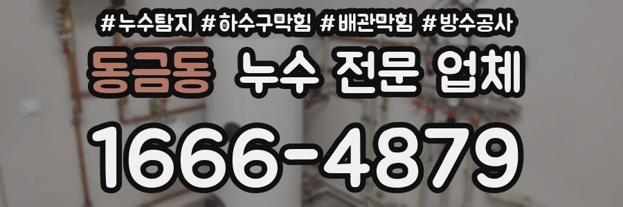 동금동 누수 전문 업체