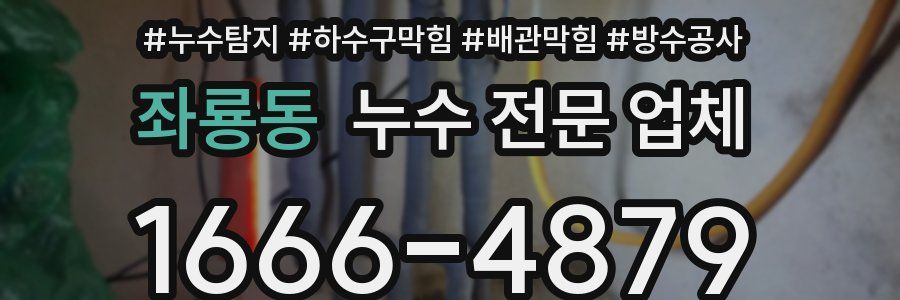 좌룡동 누수 전문 업체