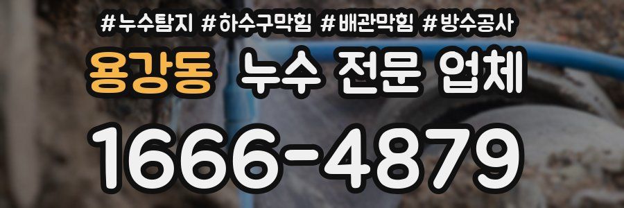 용강동 누수 전문 업체