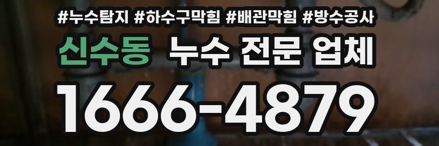 신수동 누수 전문 업체